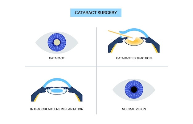 Vector cataract surgery poster