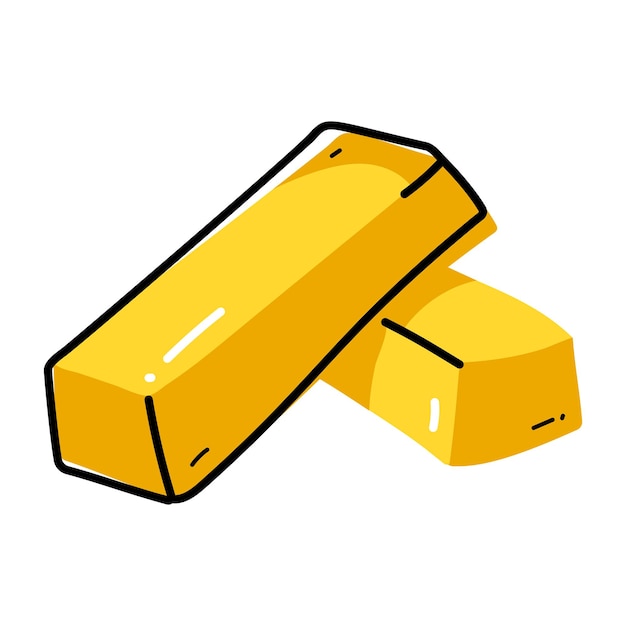 Catch a sight of gold ingots flat sticker