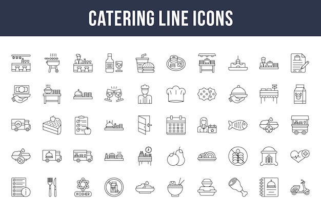 Catering Line Icons