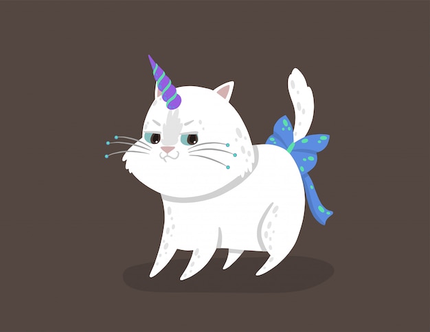 Caticorn shows the emotion of cunning