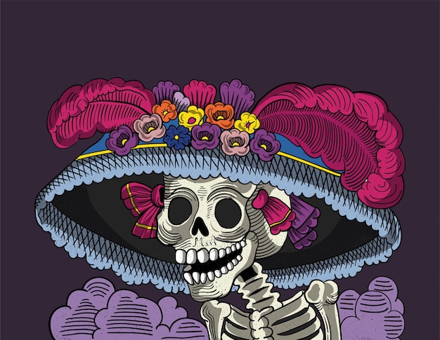 Catrina skull mexican