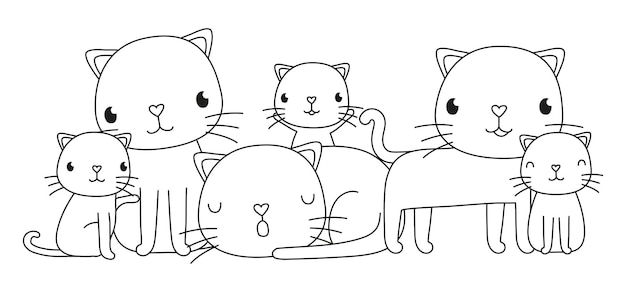 Cats vector illustration