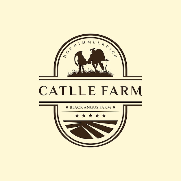 Cattle Farm vintage logo