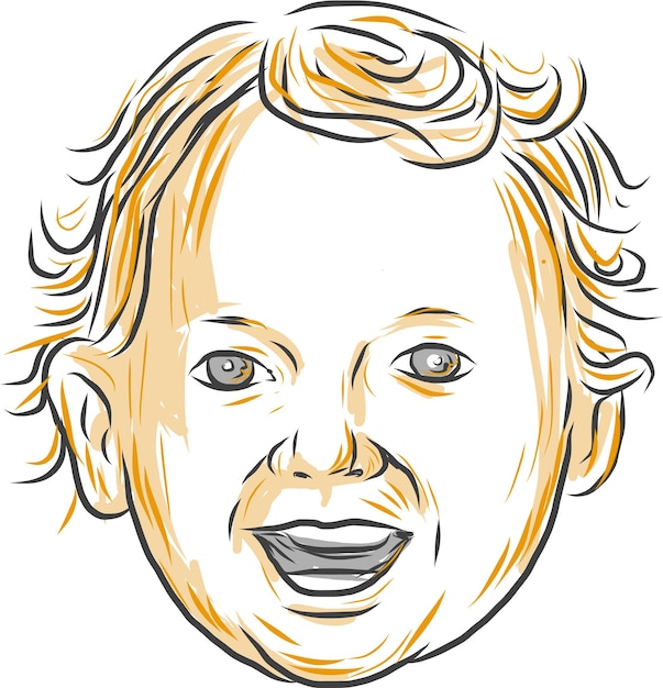 Caucasian Toddler Smiling Drawing