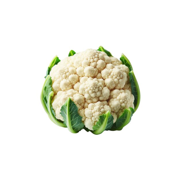 Vector a cauliflower is shown on a white background