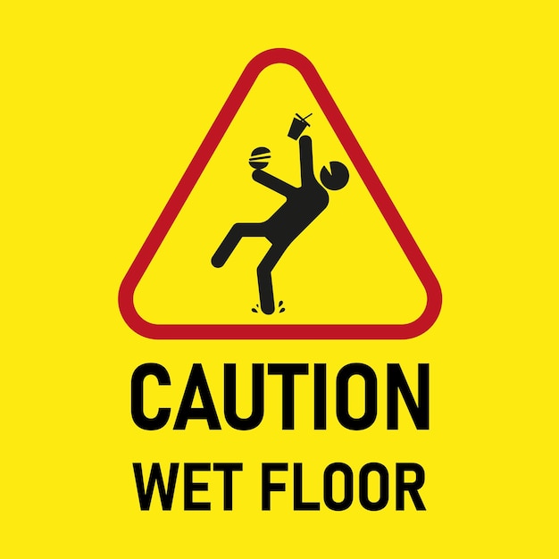 Caution Wet floor