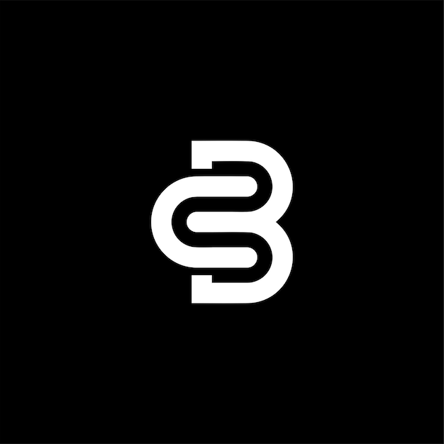 CB Initial simple vector logo design