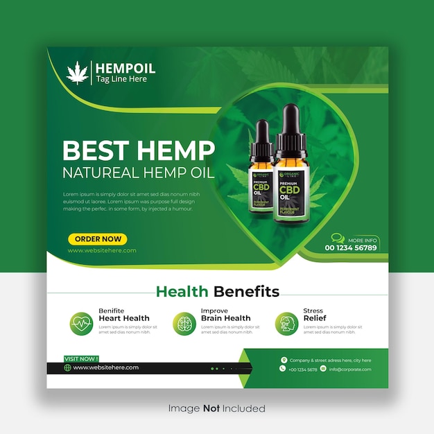 CBD social media post design