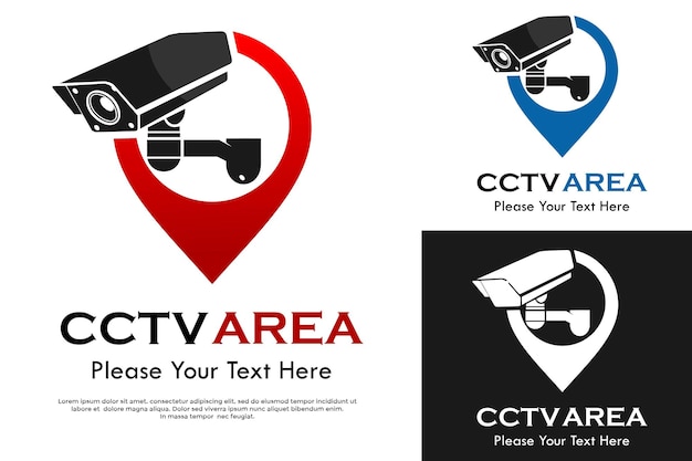 CCTV area logo template illustration