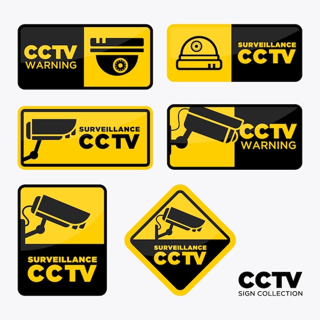 cctv sign collection