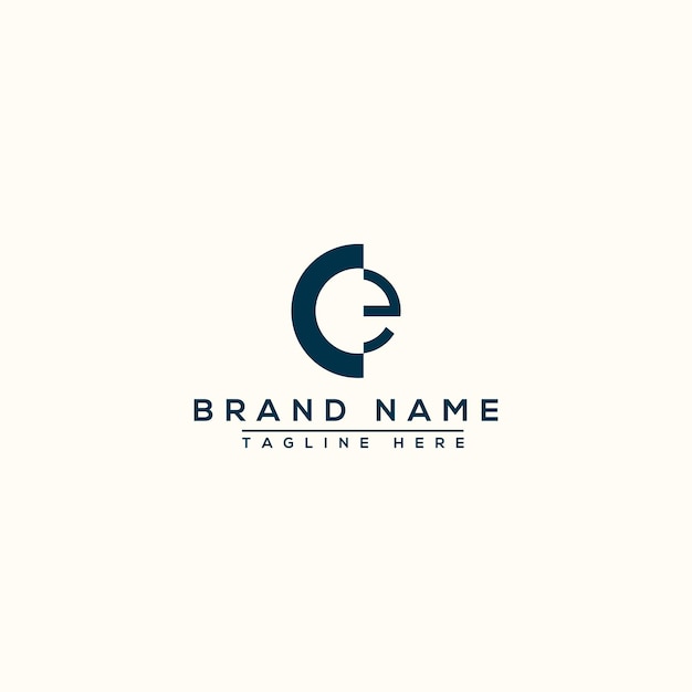 CE Logo Design Template Vector Graphic Branding Element