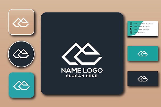 ce monogram logo template