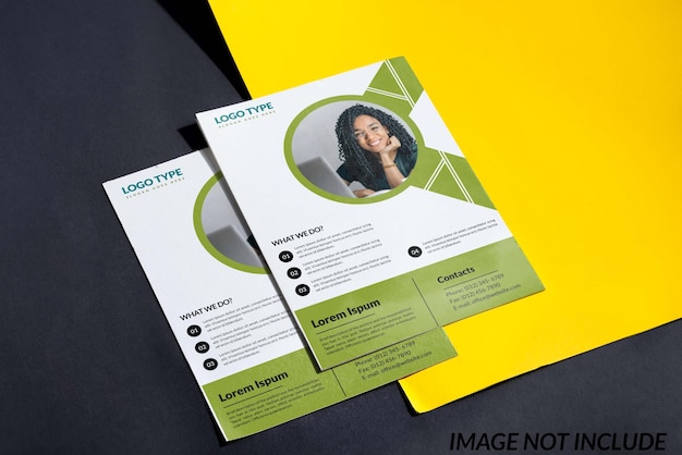 Ceative business flyer or poster design template