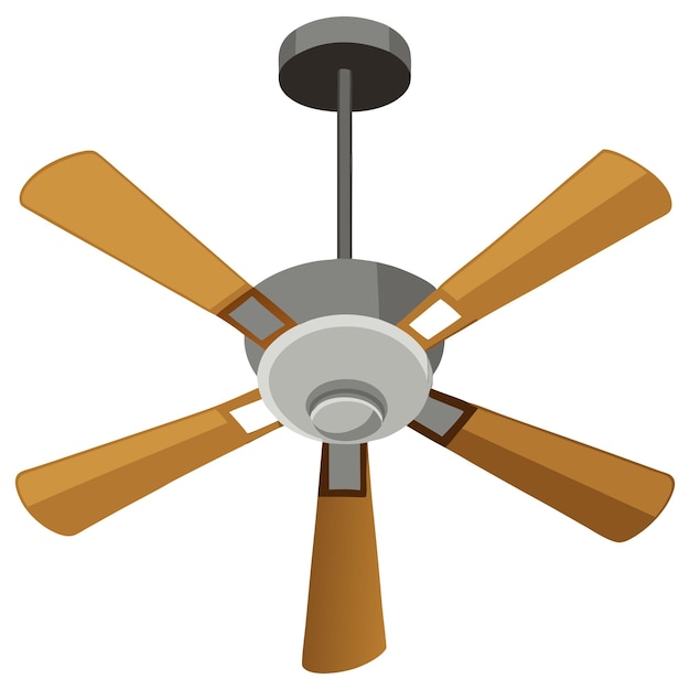 Vector ceiling fan clipart vector art and illustration