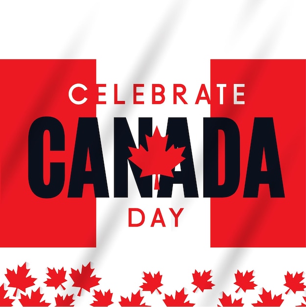 Celebrate canada day background Canada day design