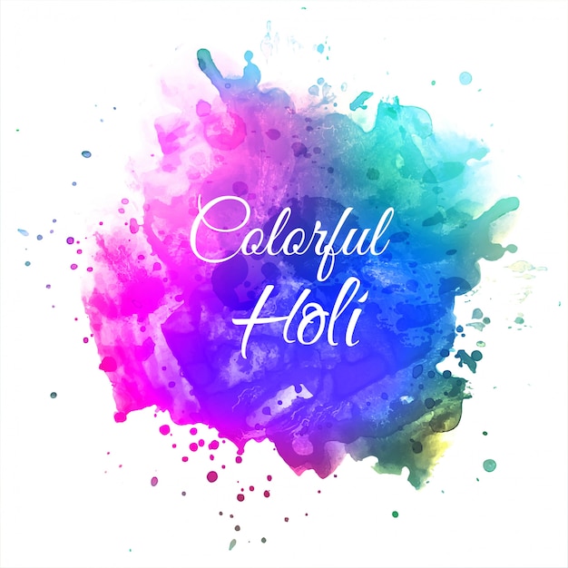 Celebrate festival Colorful Holi Background