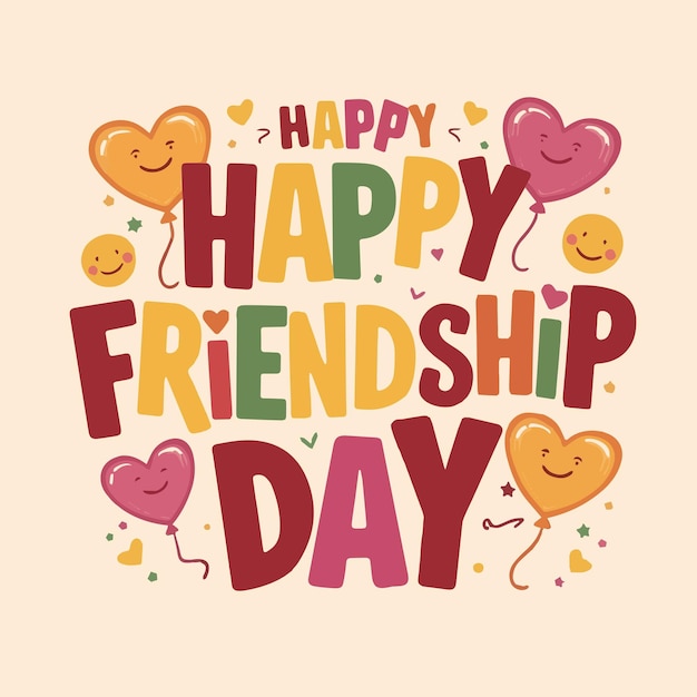 Vector celebrate happy friendship day