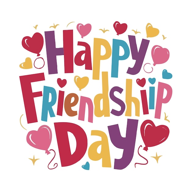 Vector celebrate happy friendship day