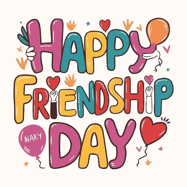 Vector celebrate happy friendship day