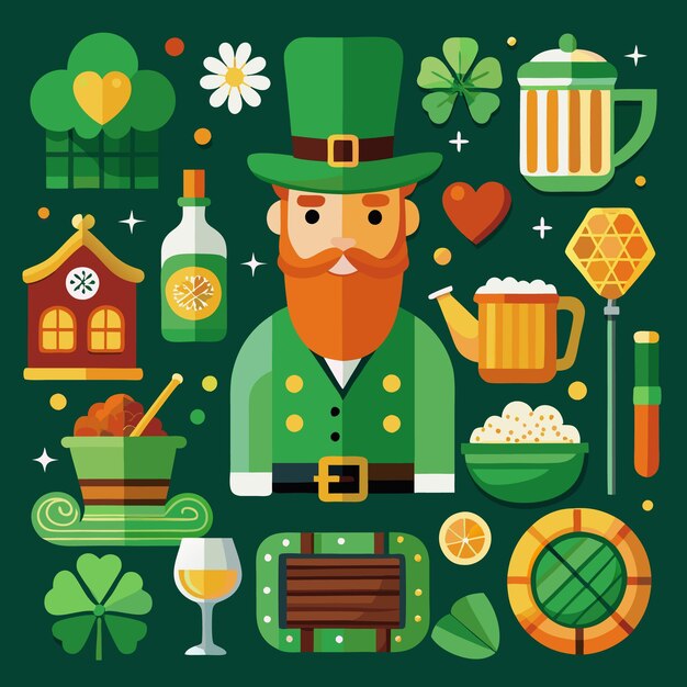 Vector celebrate st patrick39s day with irish traditions and delights