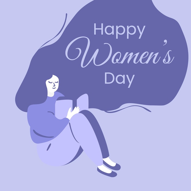 Celebrating Happy women's day template