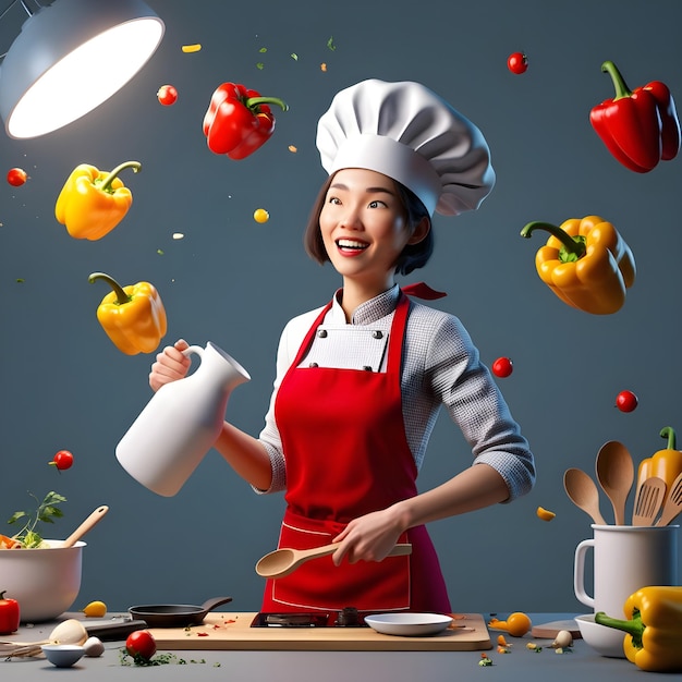 Vector celebrating international chefs day