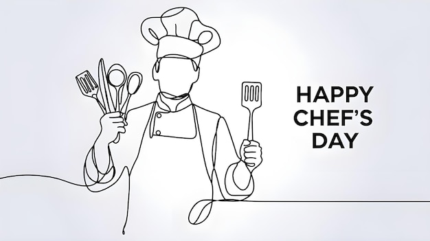 Vector celebrating international chefs day