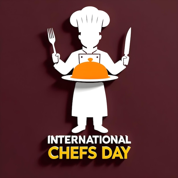 Vector celebrating international chefs day