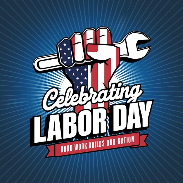 Vector celebrating labor day