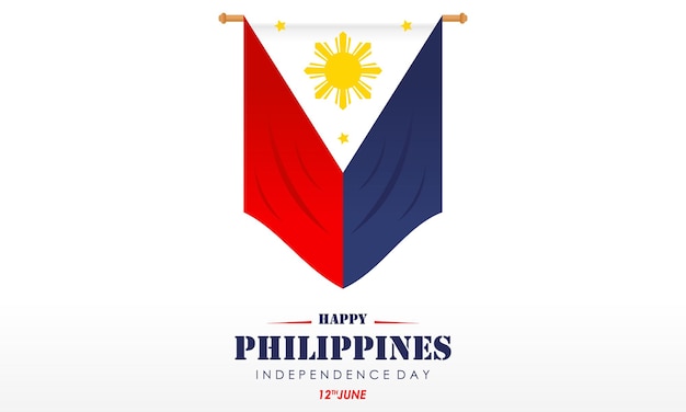 Celebrating the Philippines Independence Day Banner Background