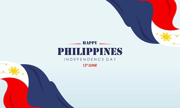 Celebrating the Philippines Independence Day Banner Background