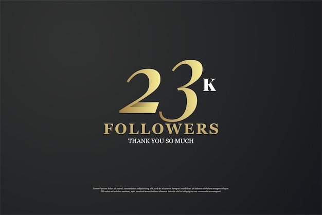 celebration of 23k social media followers.