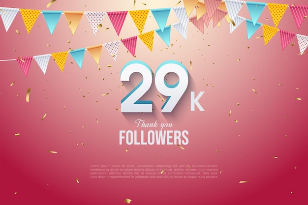 celebration of 29k followers with a beautiful concept.