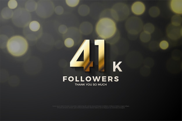 celebration of 41k followers.