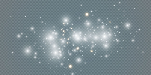 Celebration abstract background from small sparkling dust particles and stars