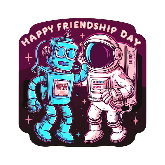 celebration of International Friendship Day Vector amp Illustration