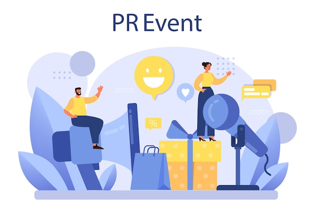 Celebration or meeting organization as a PR campaign for business promotion