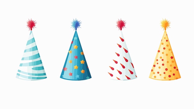 Celebration Party Hat Decoration Birthday Vector Illustration