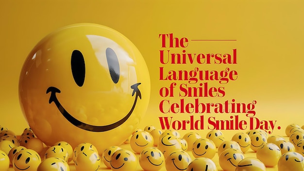 Vector celebration world smile day vector image illustration