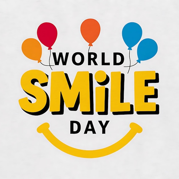 Vector celebration world smile day vector image illustration