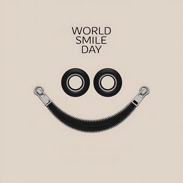 Celebration World Smile Day Vector Image Illustration