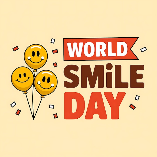 Vector celebration world smile day vector image illustration