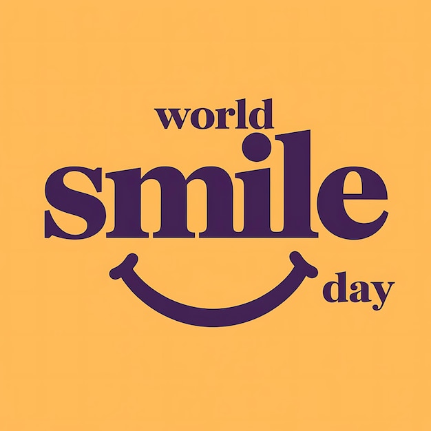 Celebration World Smile Day Vector Image Illustration