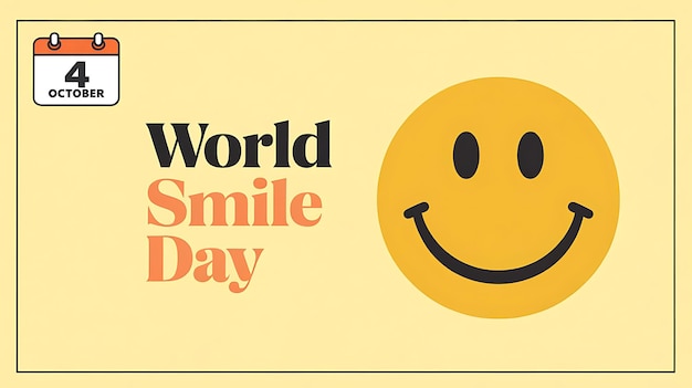 Celebration World Smile Day Vector Image Illustration