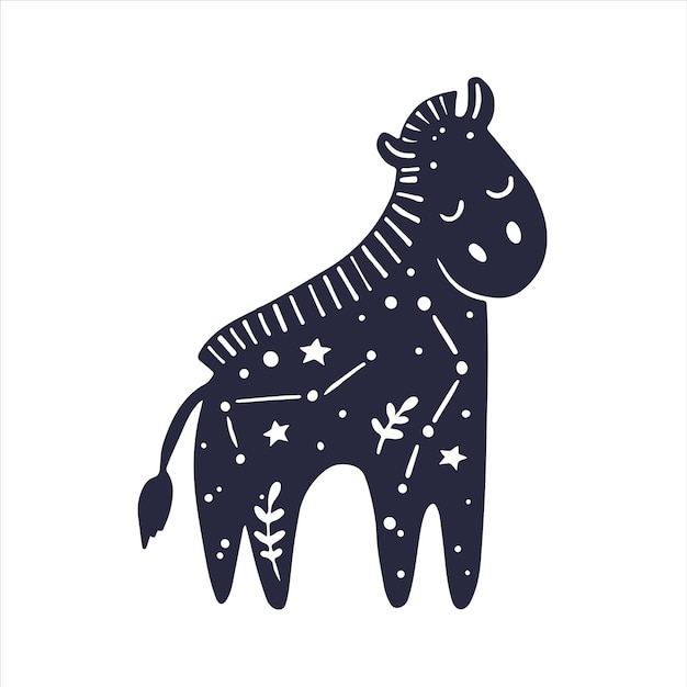 Celestial animals baby horse mystical animal Heavenly horse Zodiac sign