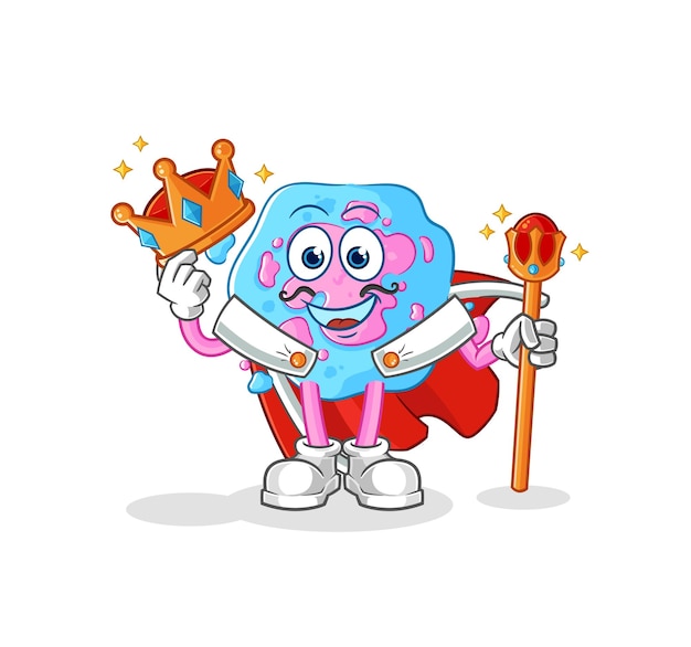 Cell king vector cartoon character