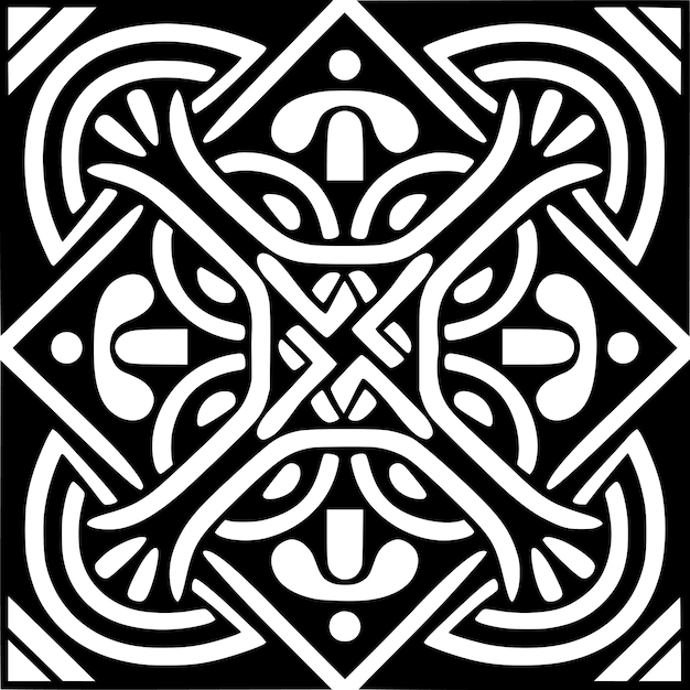 Celtic ornament style frame template