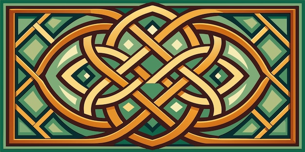 Vector celtic pattern repeated texture patterns tile vector illustration flat 2