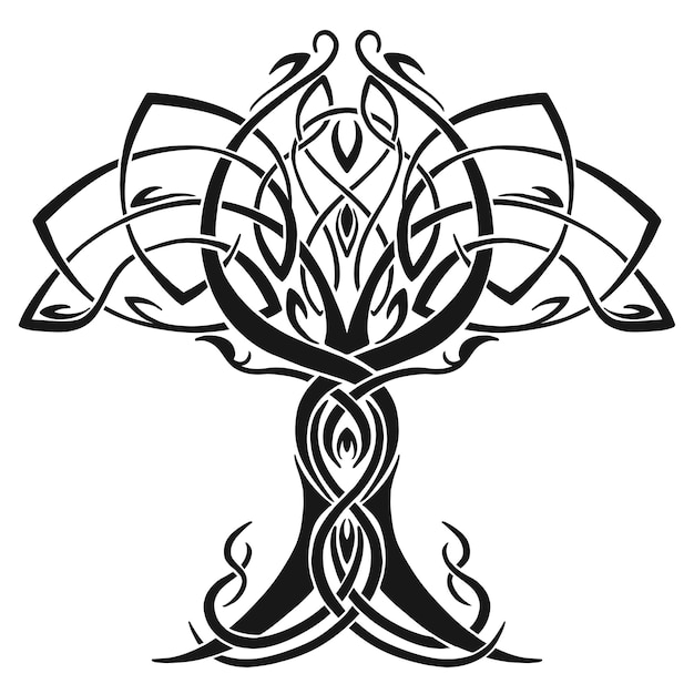 Celtic tree of life ornament design