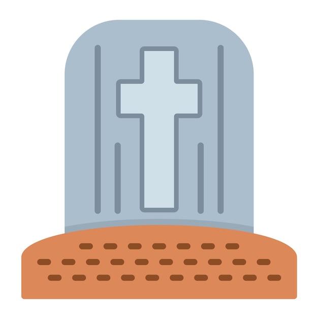 Cementery Flat Illustration